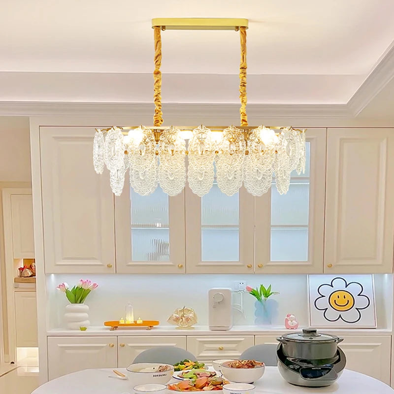 lustre en verre de style luxueux pour intérieur élégant - vue 6 sur 13
