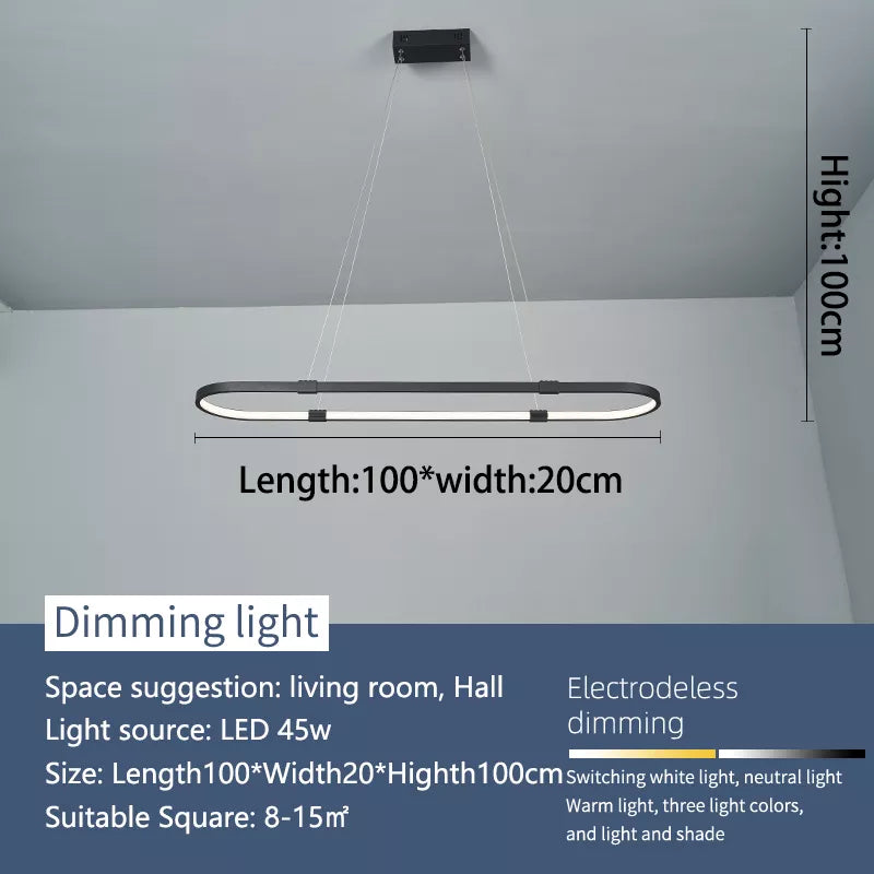 Suspension LED modernes pour salle à manger - vue 6 sur 7