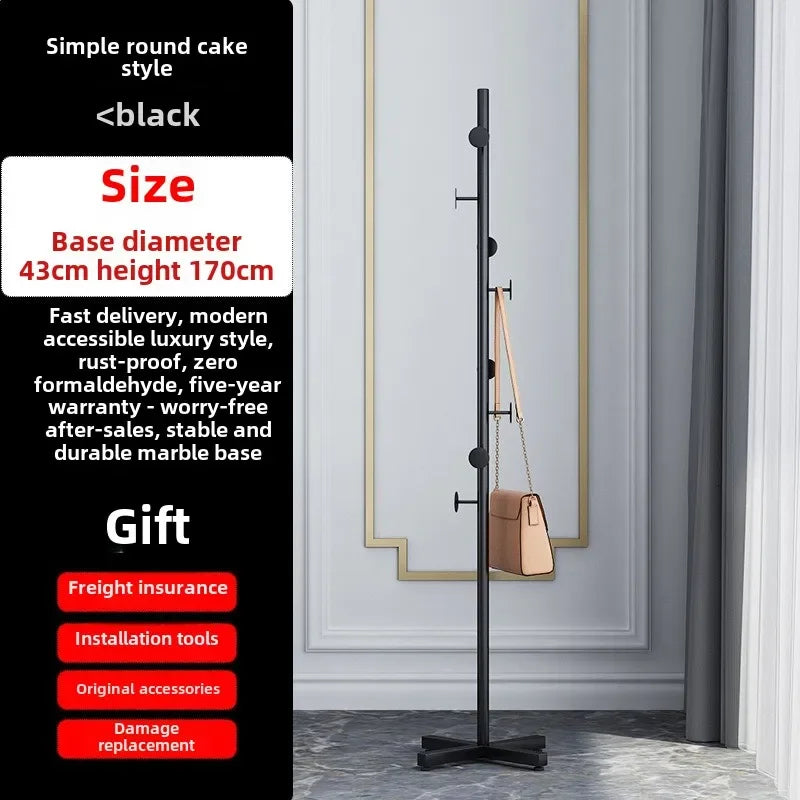 Clothes Rack, Simple Clothes Drying Rack, Floor To Ceiling Bedroom, Internet Famous, Simple and Modern Hanging Bag Clothes Rack - vue 4 sur 7