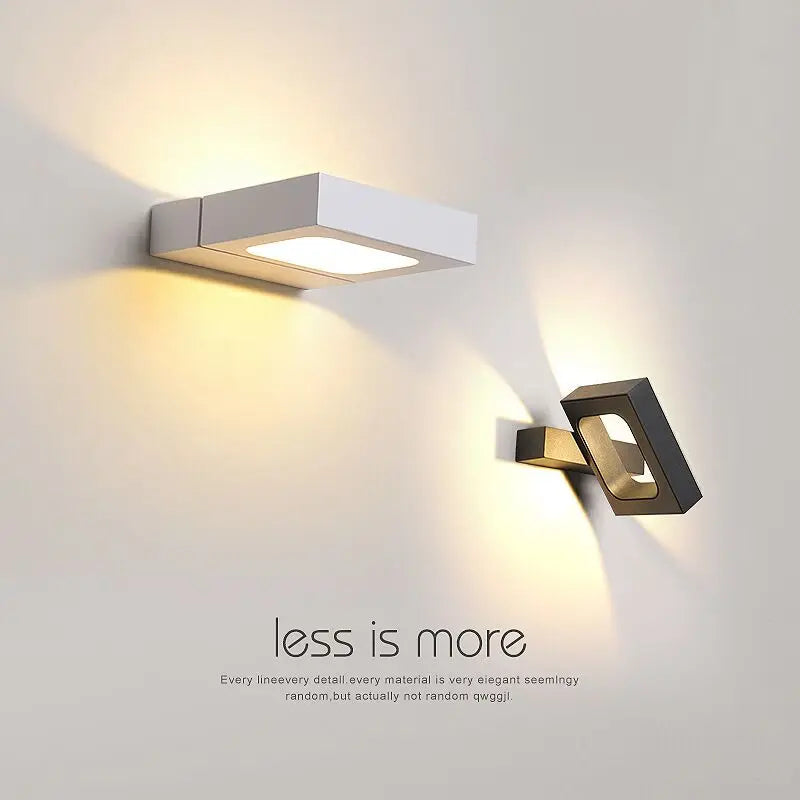 Modern Minimalist LED Wall Lamps, Aluminum Lighting, Home Decoration, Bedroom, Living Room, Aisle, Corridor, Lights - vue 2 sur 8
