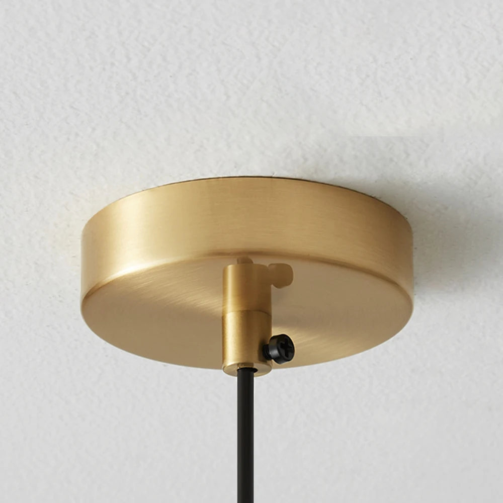 Italian minimalist all copper bedroom bedside chandelier, luxurious marble master bedroom, minimalist living room, background wa - vue 7 sur 8