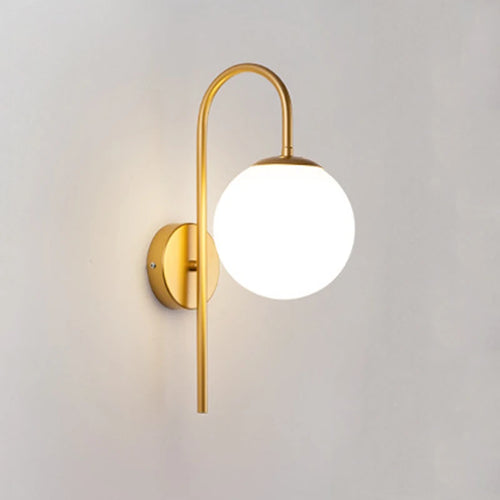 applique led boule de verre de luxe pour hôtel bar