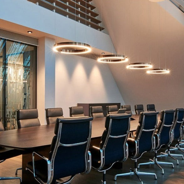 Lustre design LED circulaire minimaliste Meryl - vue 5 sur 8