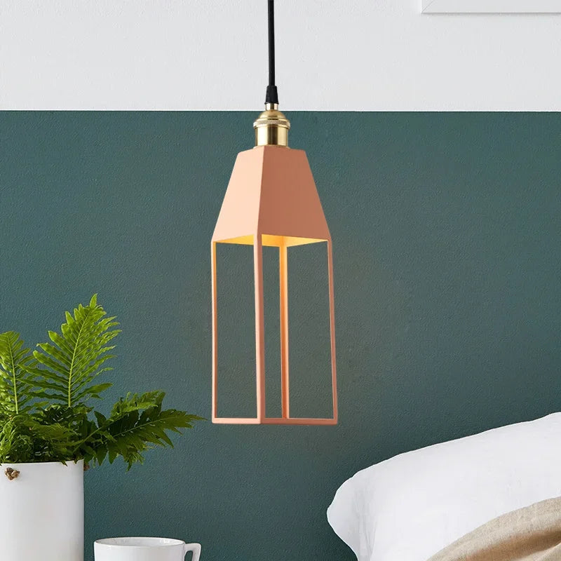 Modern Pendant Lamp Creative Nordic Style Macaron E27 Hanging Dining Living Bedroom Bedside Bar Table Kitchen Island Decor Light - vue 4 sur 12