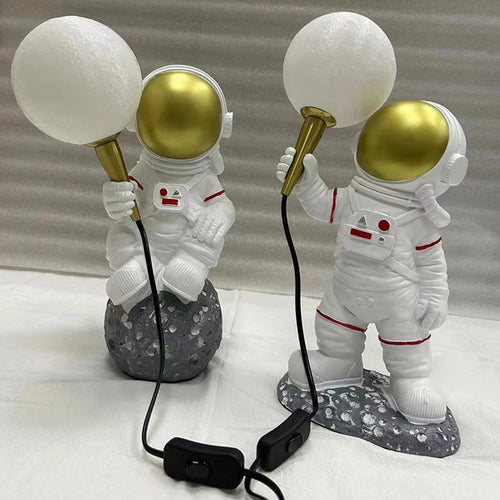 Lampe table Astronaute G9 3D Lune Veilleuse Enfant - vue 9 sur 8