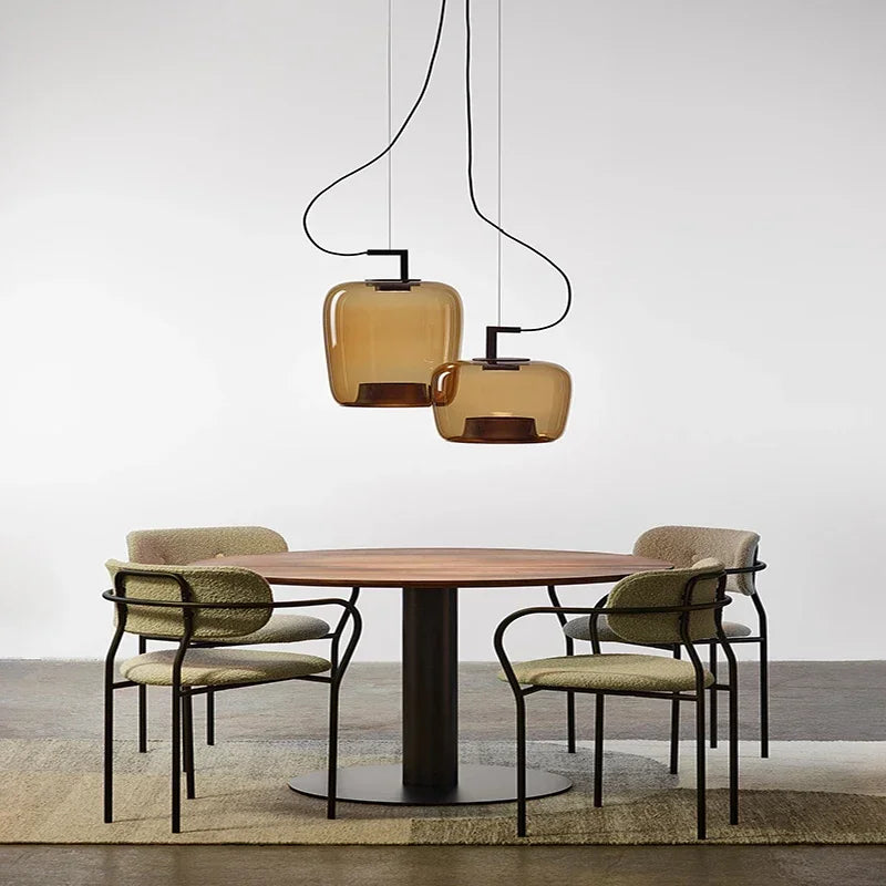 lustre nordique moderne led art suspension lumière luxe décor