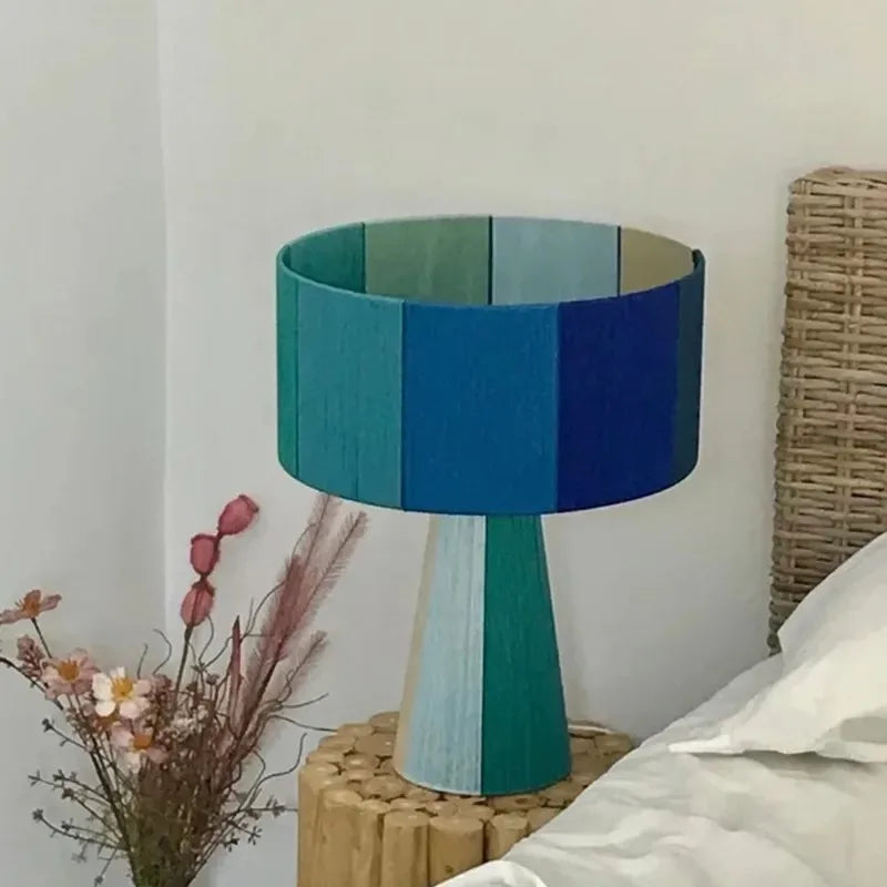 Bohemian handmade cotton rope table lamp - vue 9 sur 11
