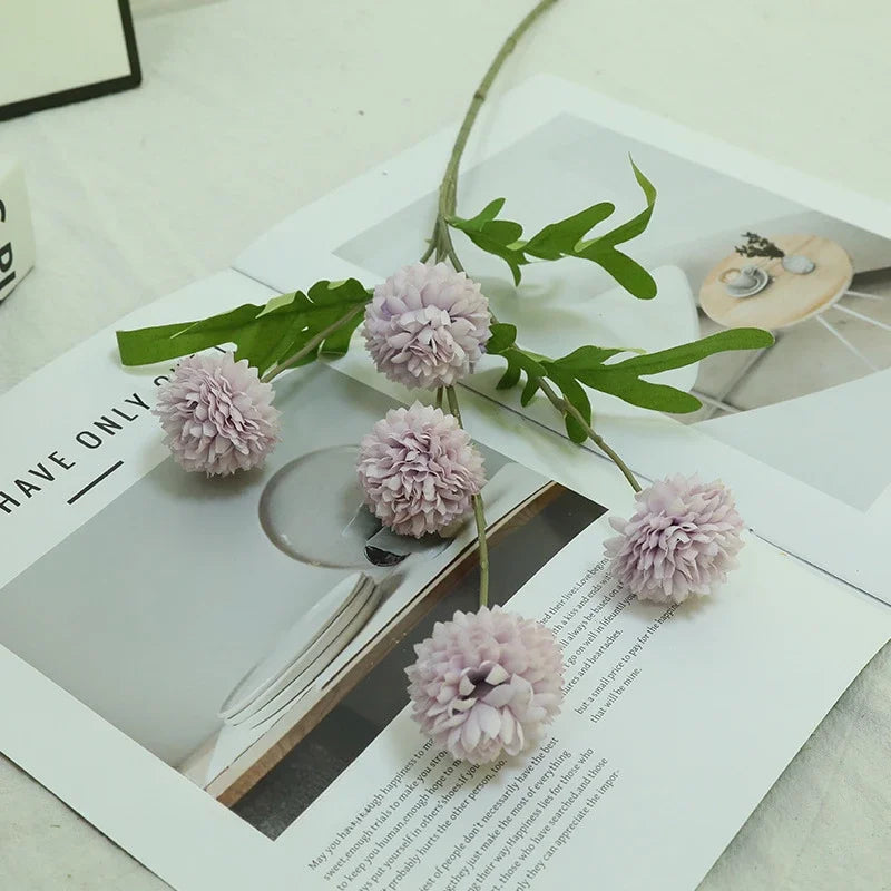 branche de chrysanthème artificielle pour décoration florale élégante - vue 12 sur 14