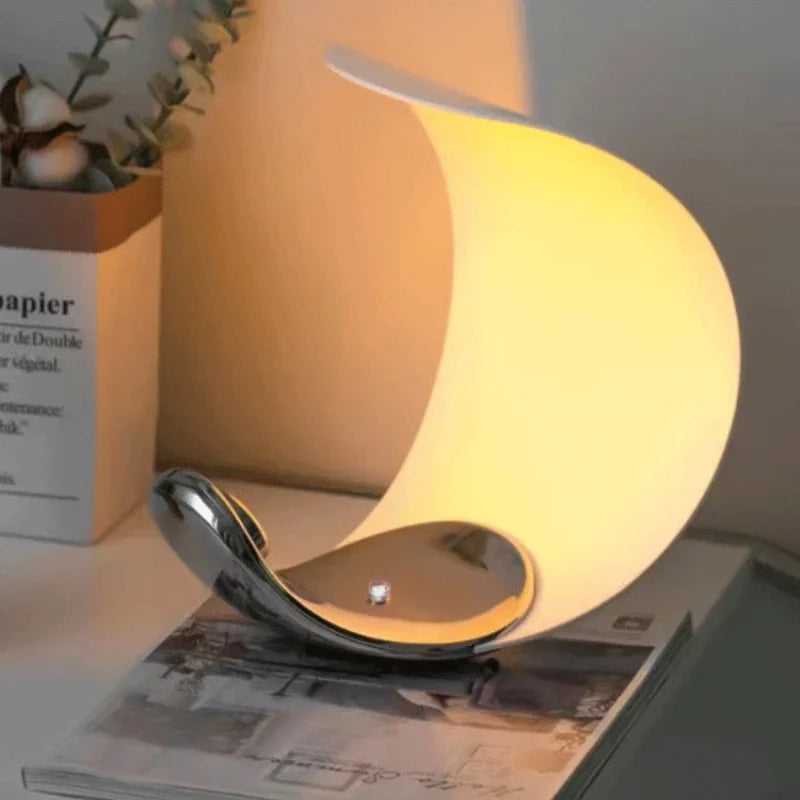 lampe de chevet nordique décorative en forme de lune led