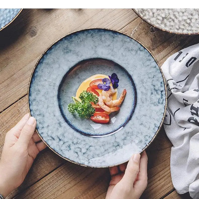 Assiettes ceramique style japonais pour sushi et pâtes - vue 3 sur 7