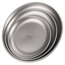 Assiette titane ultralégère portable pour camping randonnée