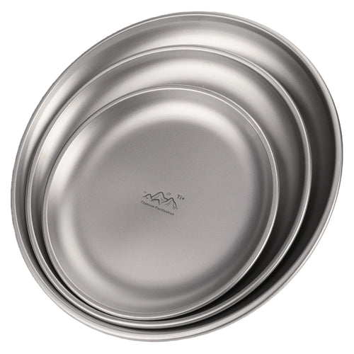 Assiette titane ultralégère portable pour camping randonnée
