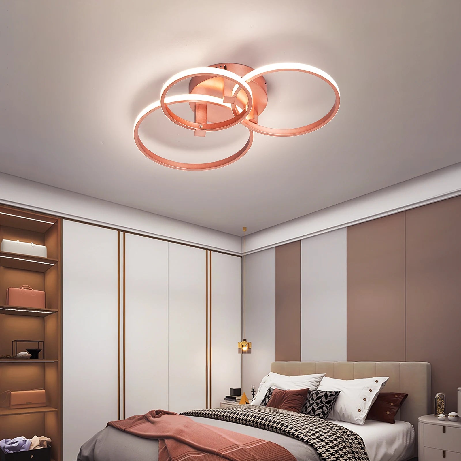 lustre moderne en métal pour décoration intérieure élégante - vue 5 sur 6