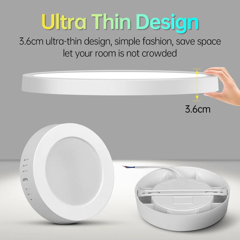 plafonnier à panneau led ultra fin pour intérieur - vue 4 sur 12