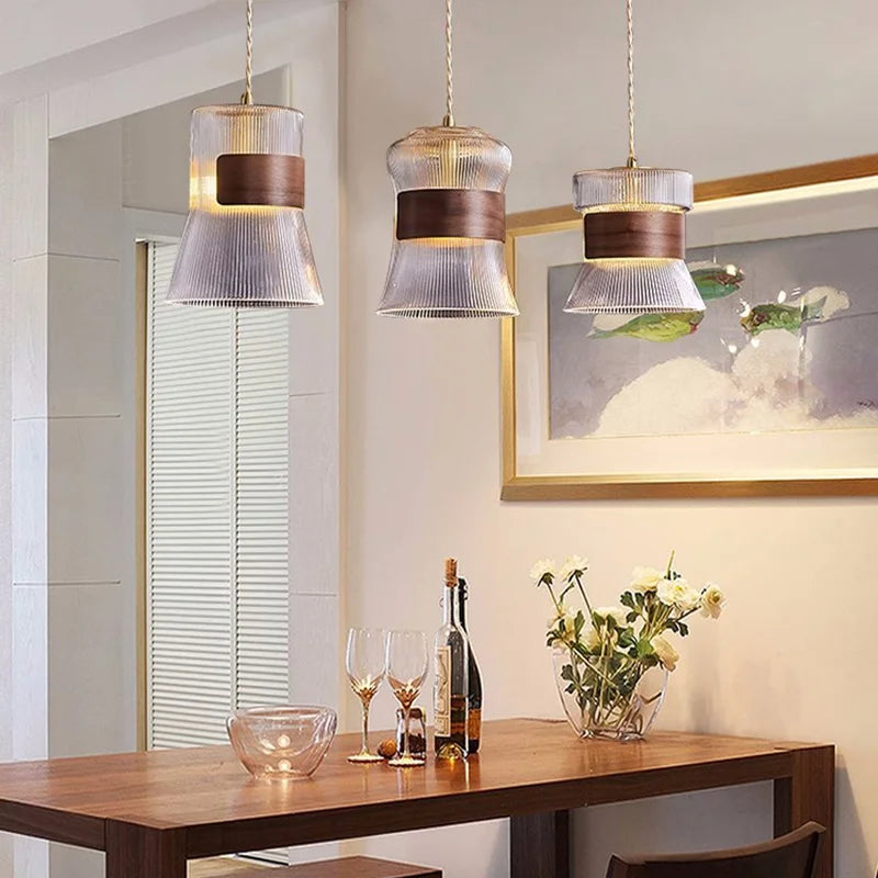 suspension modernes en verre nordiques pour décoration restaurant - vue 4 sur 16