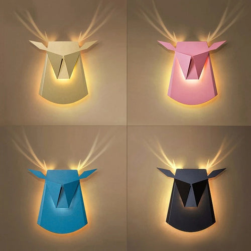Nordic minimal wooden LED wall light peacock design - vue 3 sur 18
