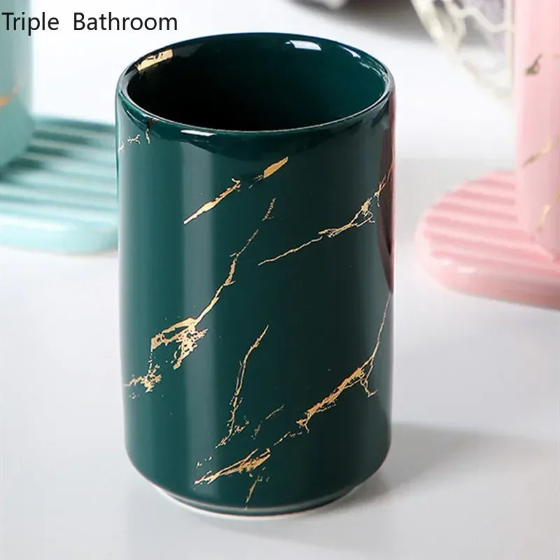 tasse en céramique pour couple porte-brosse à dents et rangement - vue 7 sur 22