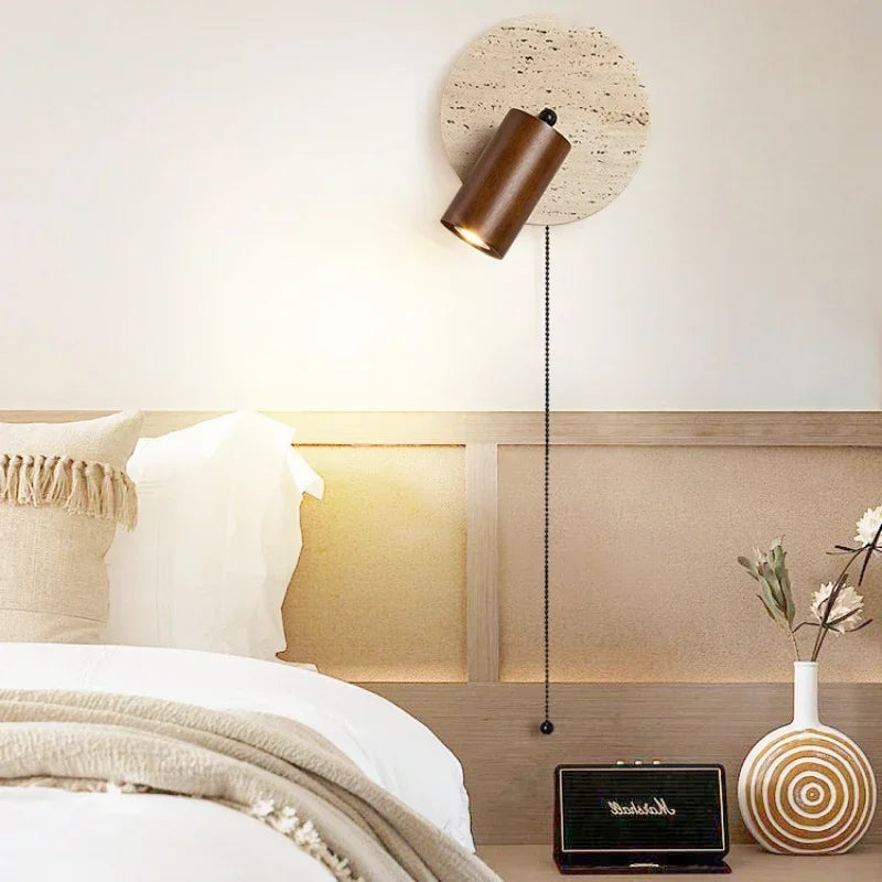 applique murale led design moderne en marbre pour décoration intérieure - vue 3 sur 7