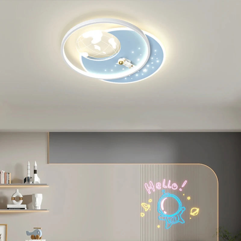 plafonnier moderne créatif pour chambre d'enfant en led - vue 5 sur 18