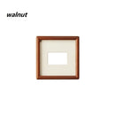 Solid Wood Round Corner Picture Frame, Walnut and Golden Sandalwood, Minimalist Design, Tabletop, Home Decor