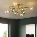 Multicolour LED chandelier for modern decorative interiors