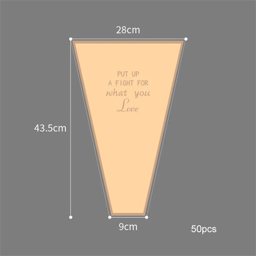 lot de 50 sachets imperméables pour roses à offrir pour la saint valentin