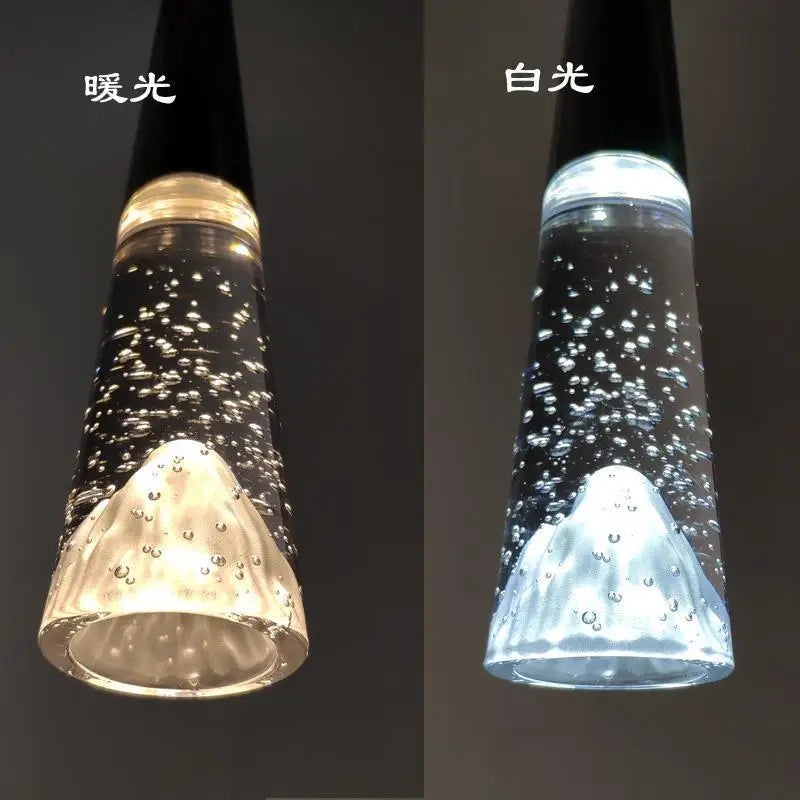 suspension moderne en cristal pour éclairage intérieur élégant - vue 3 sur 16