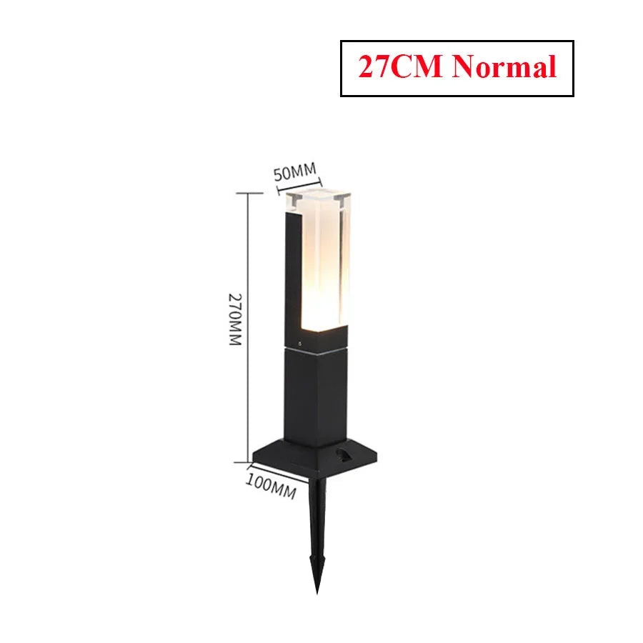 Outdoor LED lamp with motion sensor and aluminium stake - vue 13 sur 16