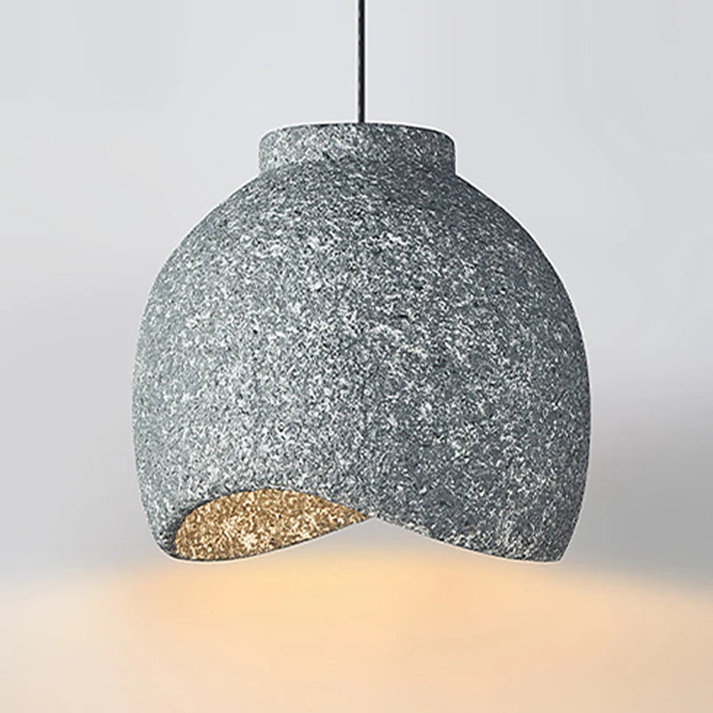 lustre wabi sabi nordique pour restaurant bar et décoration familiale - vue 7 sur 10