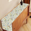 Chemin de table floral aquarelle papillons style printanier