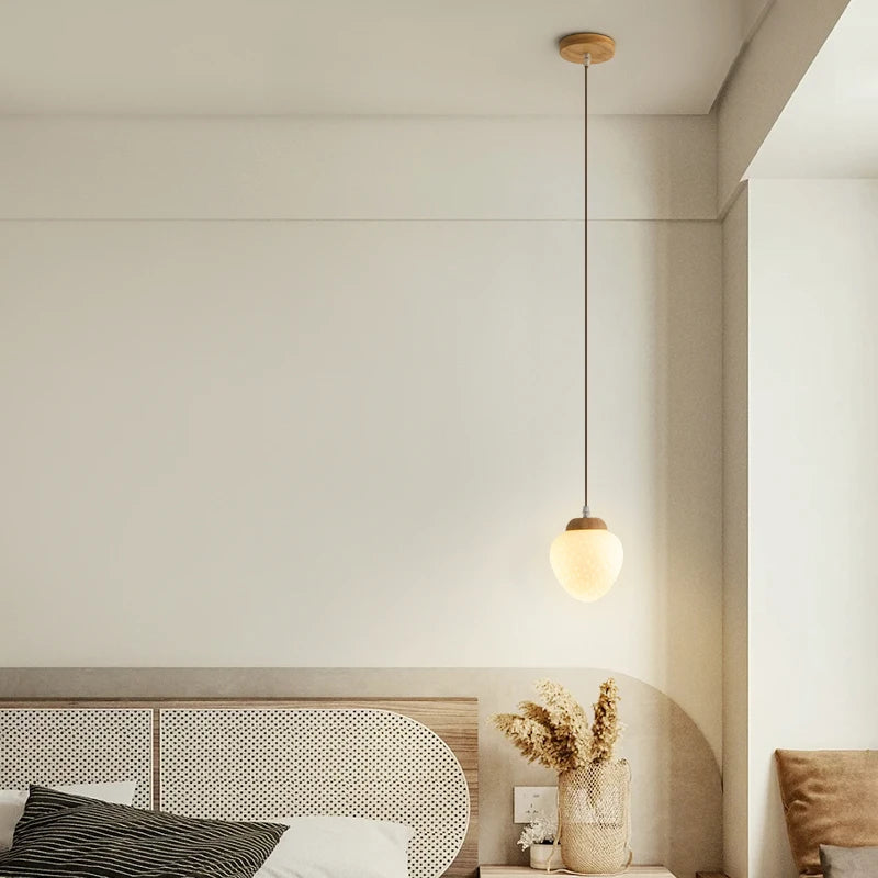 lustre bois simple art créatif pour enfants style français moderne - vue 6 sur 13