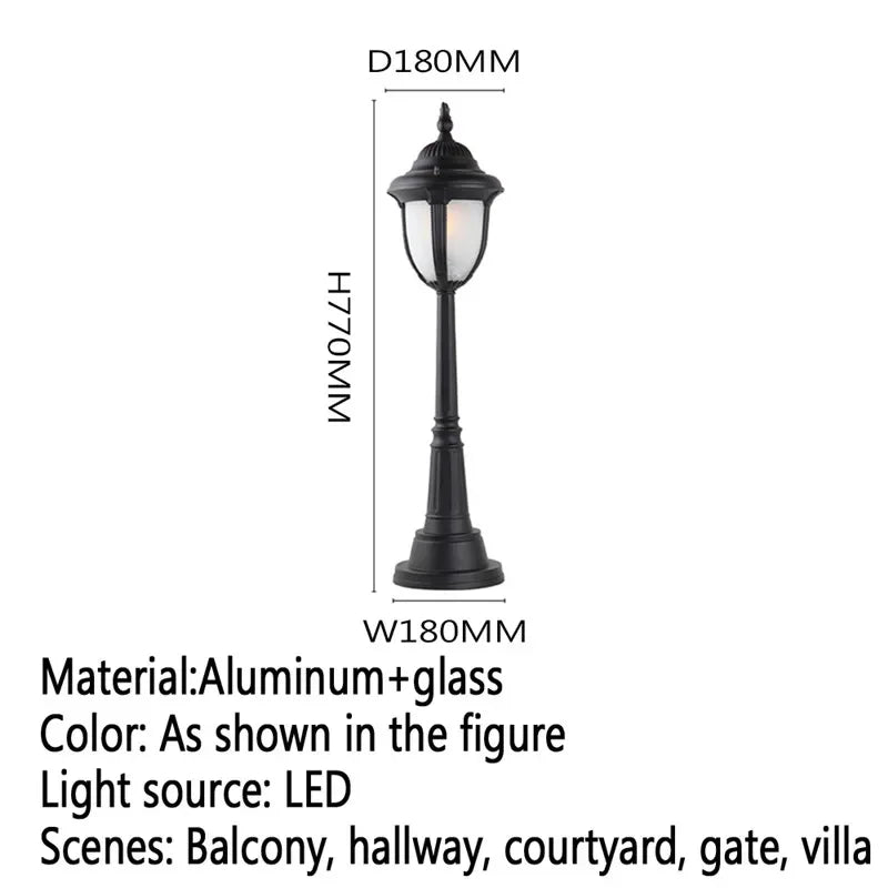 lampe de jardin extérieure led étanche design contemporain pour villa - vue 25 sur 47