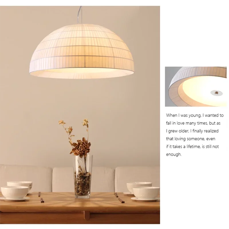 lustre led en tissu pour restaurant café et bar - vue 3 sur 8