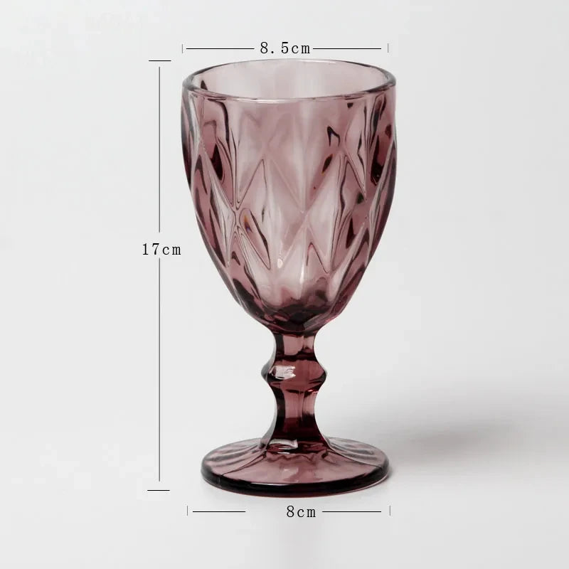 Verres vin cristal sculpté style élégant bar maison