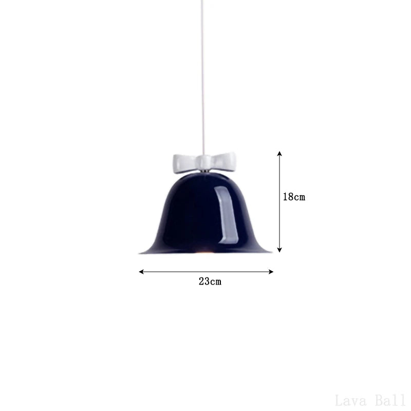 suspension modernes en forme de cloche avec nœud décoratif - vue 14 sur 20
