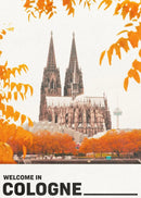 affiche touristique des villes allemandes pour décoration intérieure