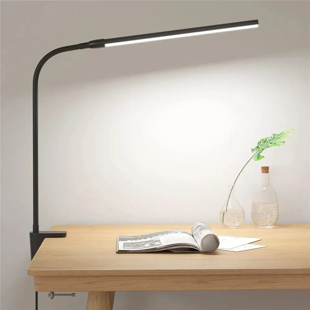 lampe de bureau led pliable à clip protection des yeux 3 modes 10 intensités - vue 9 sur 10