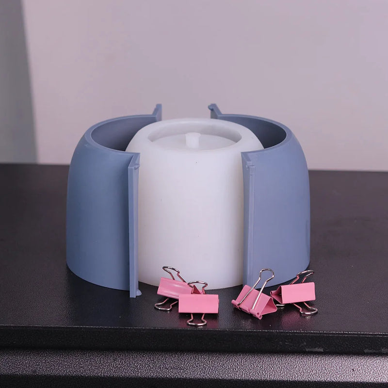 moule silicone pot fleurs béton motif vintage grand format