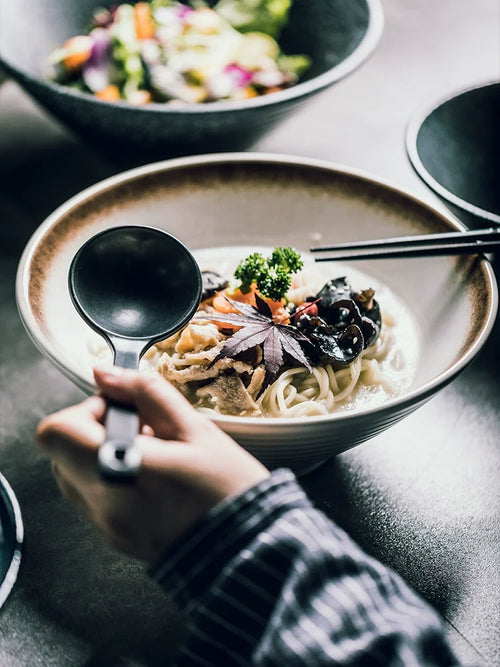 Bol ramen céramique style japonais motifs traditionnels maison