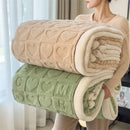 plaid polaire épais motif coeurs doux canapé lit