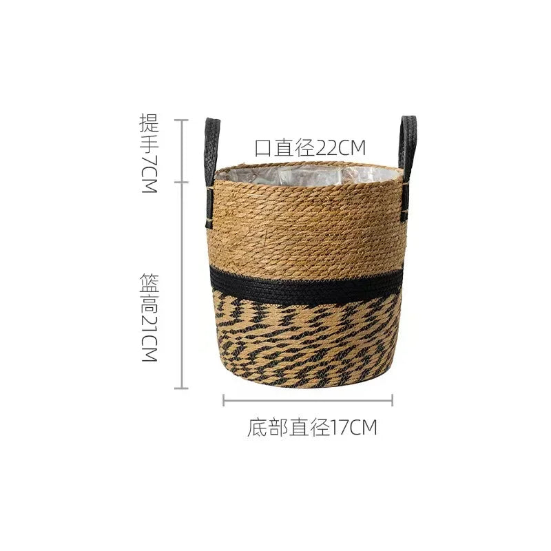 panier de jardinière en osier pour fleurs décoration jardin rangement - vue 15 sur 18