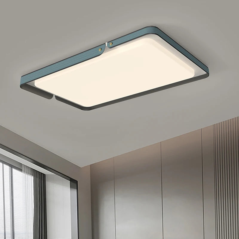 plafonnier moderne carré rectangulaire pour éclairage décoratif - vue 6 sur 9