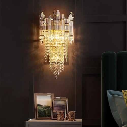 applique murale en cristal moderne luxe style nordique pour intérieur élégant - vue 4 sur 7