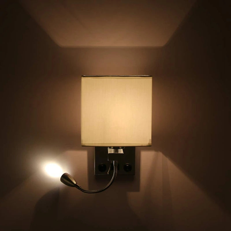applique murale led moderne avec interrupteur usb