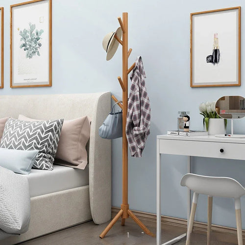 porte-manteau en bois massif design moderne et pratique - vue 6 sur 20