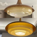 plafonnier led rétro en verre et métal pour intérieur décoratif