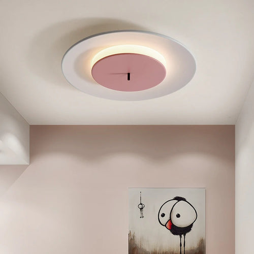 Modern designer round ceiling light nordic minimalist - vue 4 sur 10