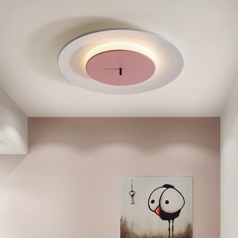Modern designer round ceiling light nordic minimalist - vue 4 sur 10