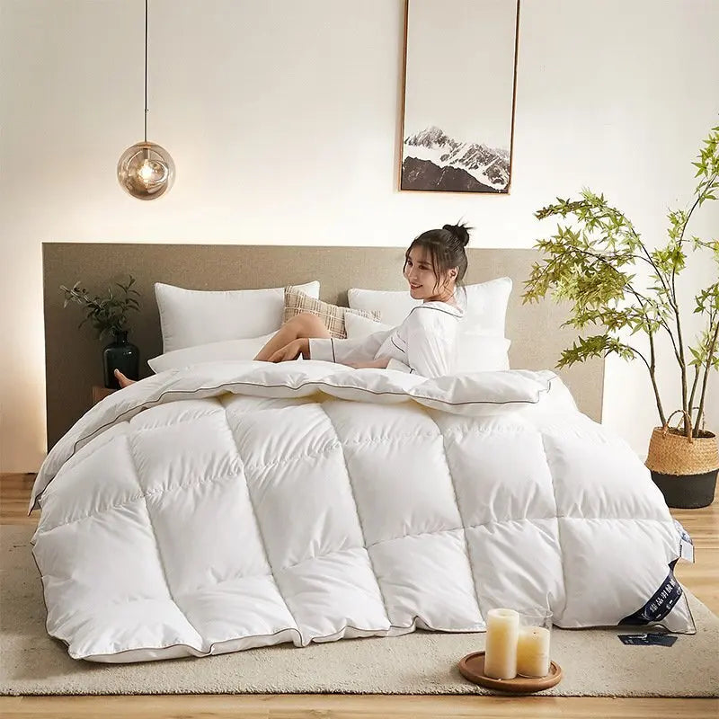 couette en duvet d'oie chaude et confortable pour l'hiver