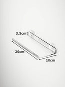 étagère murale flottante en acrylique transparent pour rangement organisé